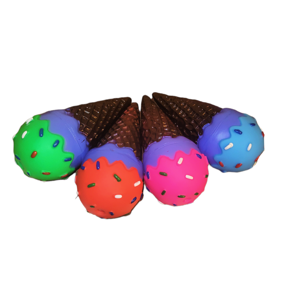 Juguete Helado de Goma con Chifle