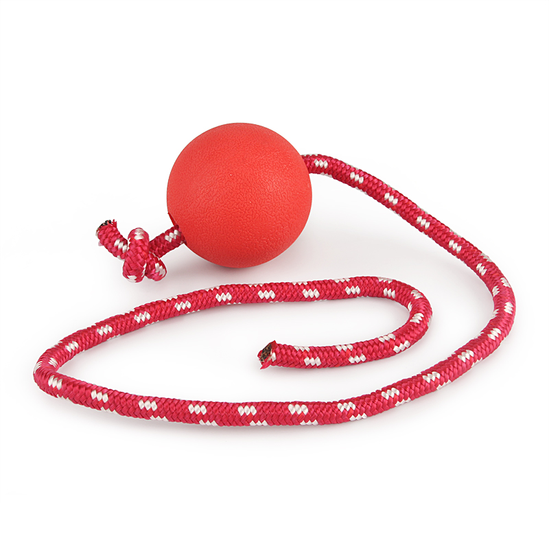Pelota Roja Maciza con Cuerda