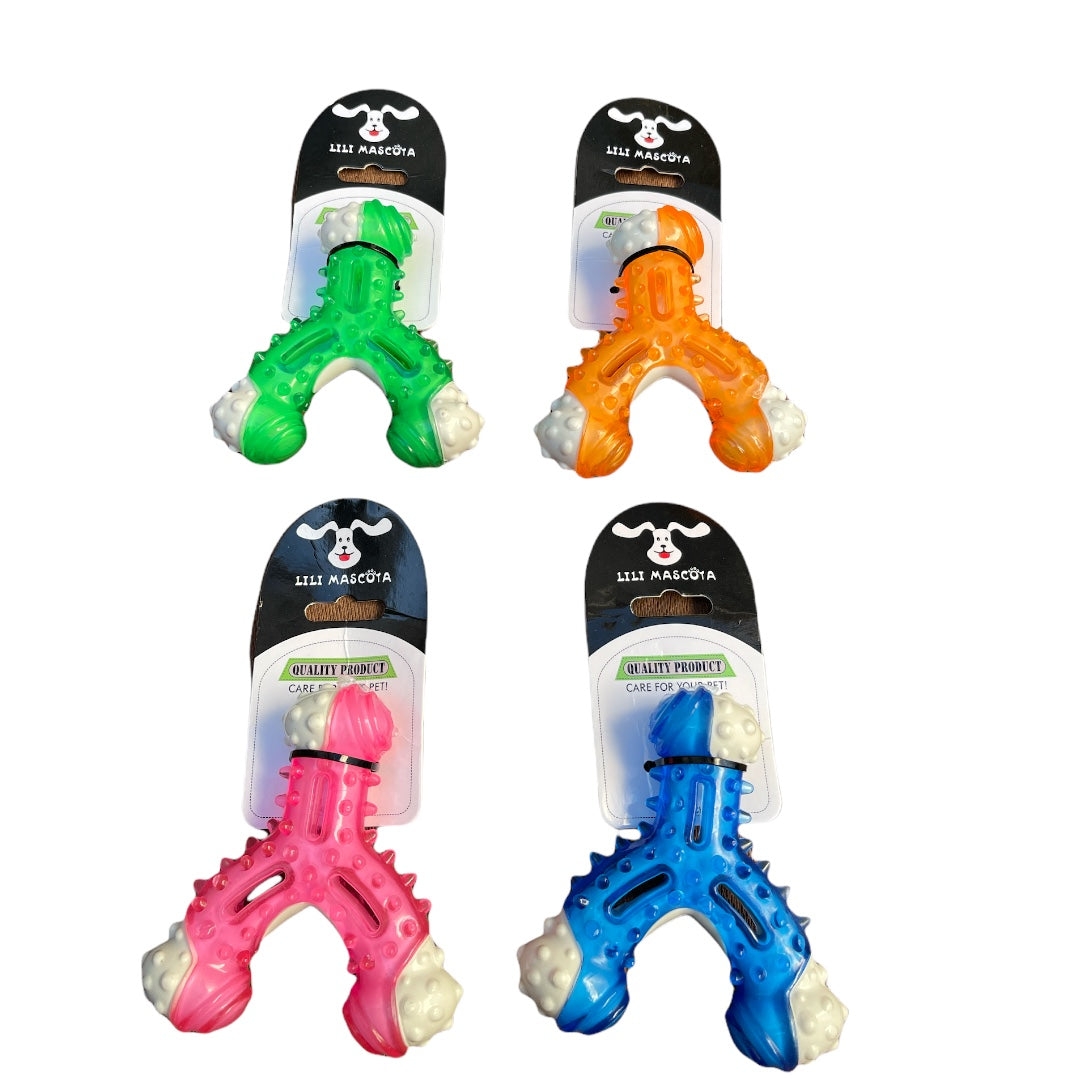 Juguete Hueso Dental 3 Puntas