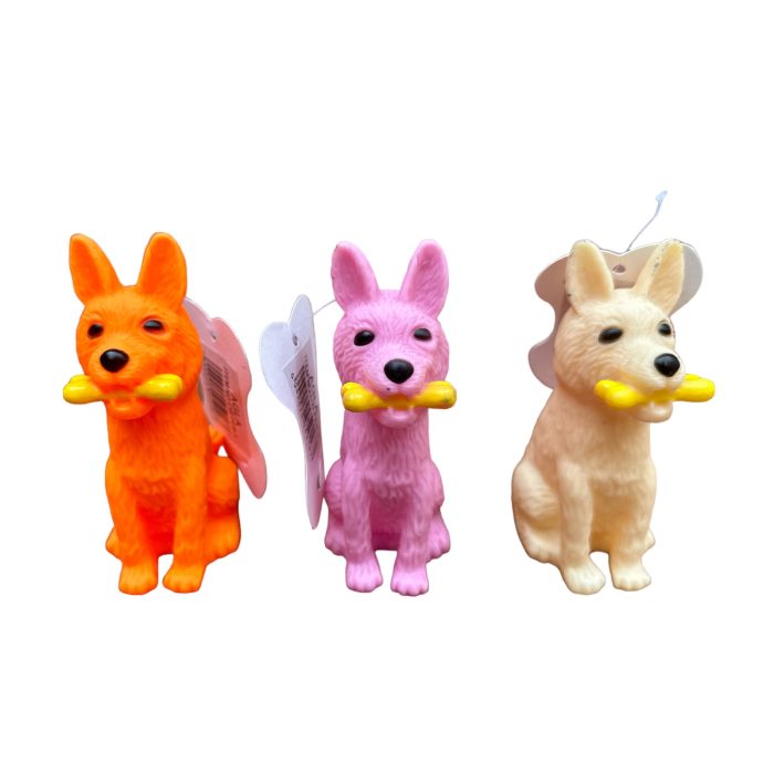 Perro de Goma con Hueso