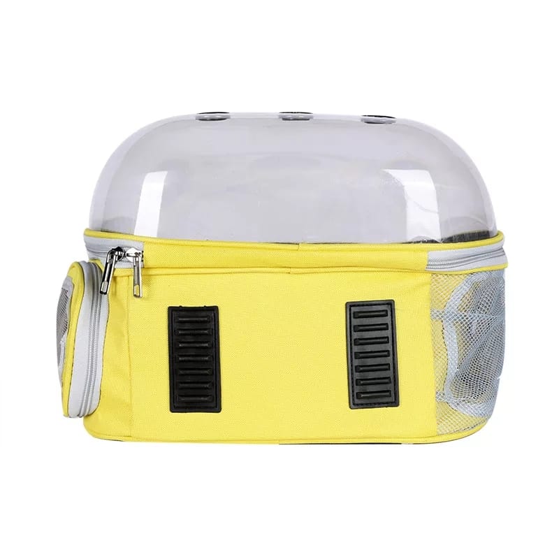 Mochila Transportadora Transparente con Cara de Gatos