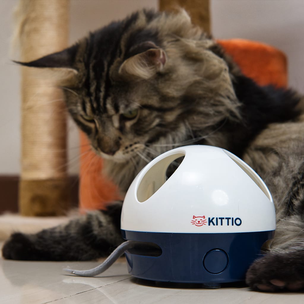 Juguete Interactivo para Gatos - Cola de Ratón Realista con Movimiento