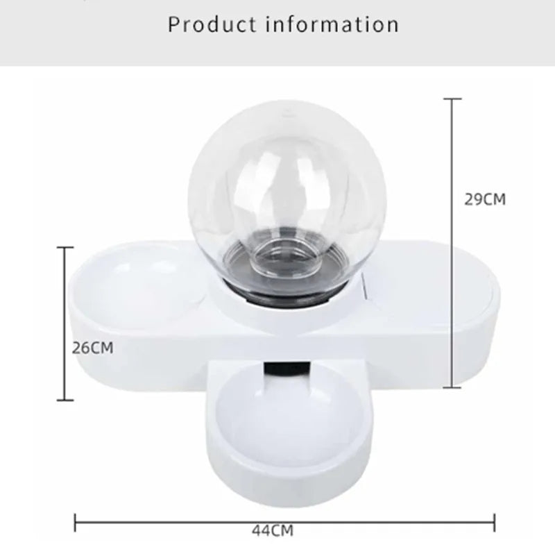 Comedero y Bebedero 2 en 1 para Mascotas - Plato Combinado Práctico