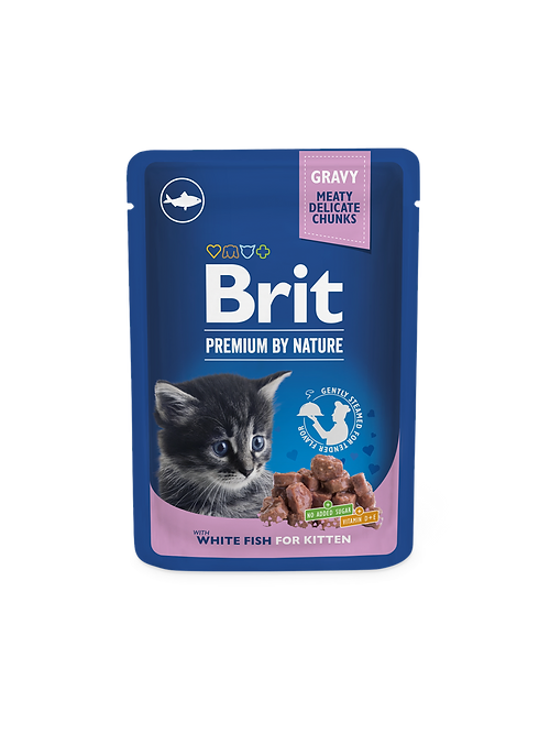 Brit Pouch Gatitos Pescado 100gr