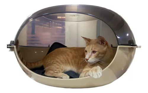 Cama Plástica para Gato - Cómoda, Resistente y Fácil de Lavar - Con Almohadón Incluido