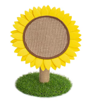 Rascador para Gato con forma de Girasol - Compacto, Duradero y Fácil de Armar