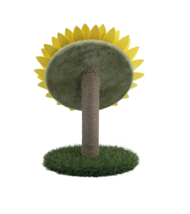 Rascador para Gato con forma de Girasol - Compacto, Duradero y Fácil de Armar